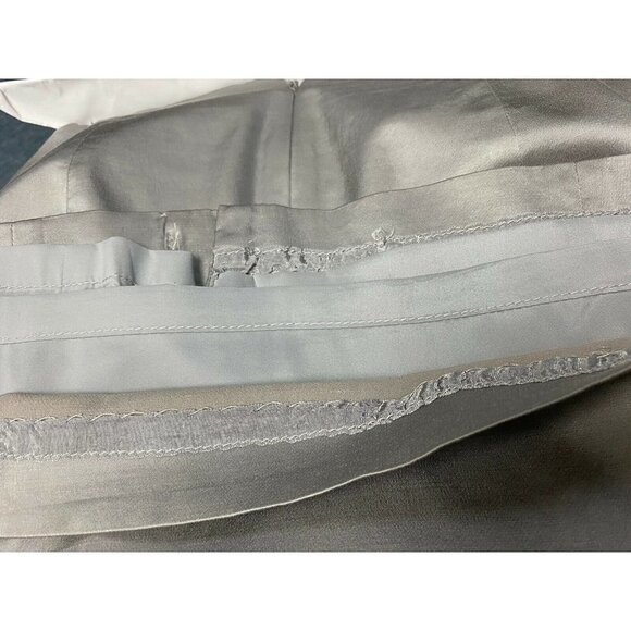 Ann Taylor Petite Size 6P Pencil Skirt Silver Fully Lined - Picture 4 of 5